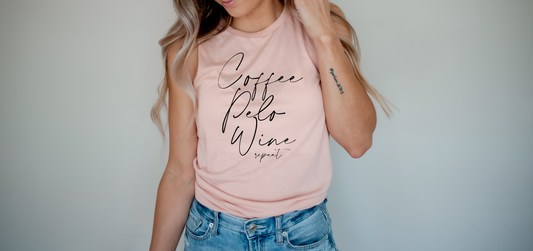 SALE Coffee Pelo Wine Repeat