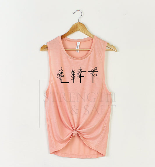 Floral Lift Muscle Tank