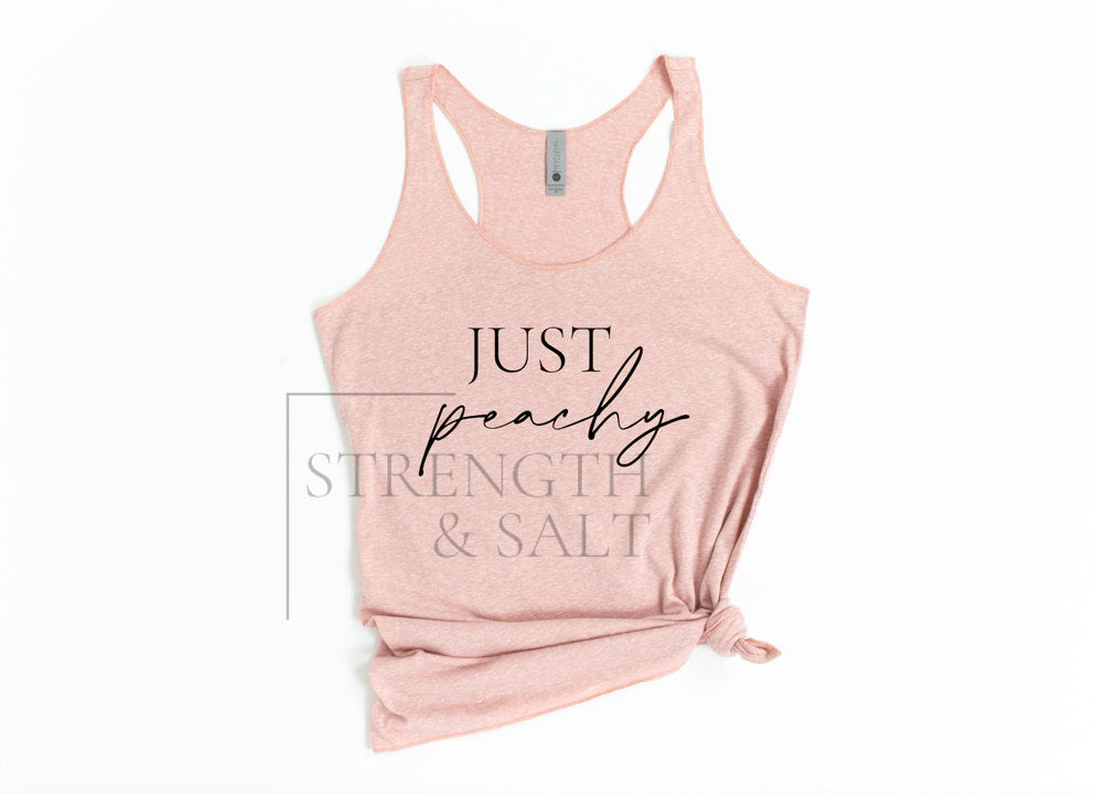 Just Peachy Racerback Tank