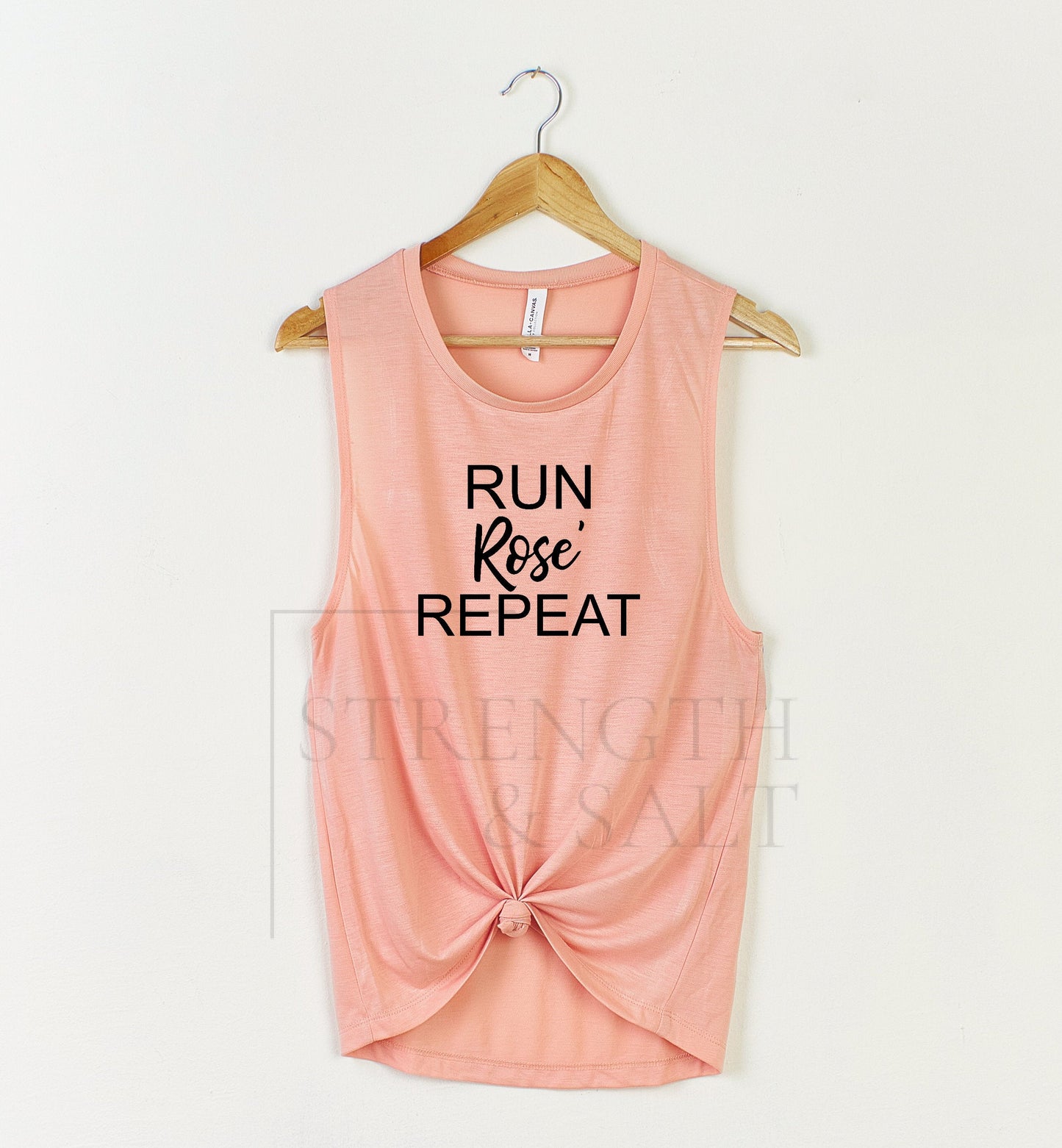 Run Rose' Repeat Muscle Tank