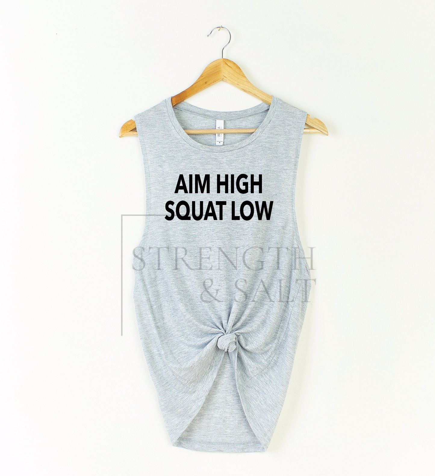 Aim High Squat Low Muscle Tank