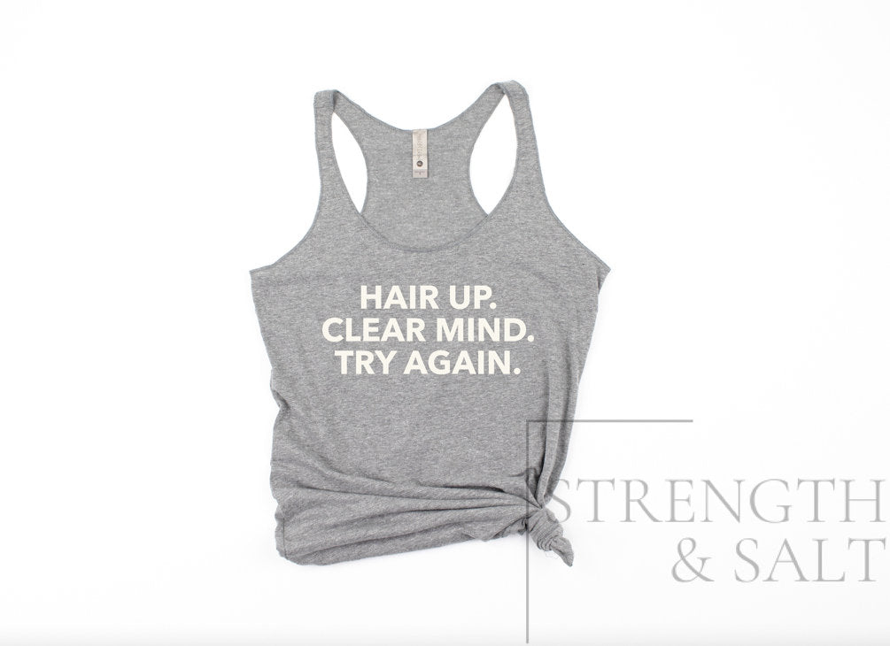 Try Again Racerback Tank